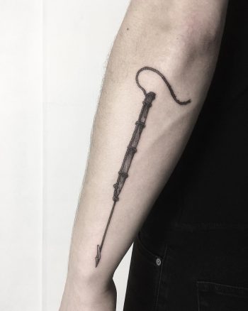 Harpoon tattoo by tattooist Spence @zz tattoo