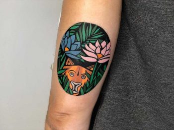 Henri Rousseau's painting tattoo by Eugene Dusty Past