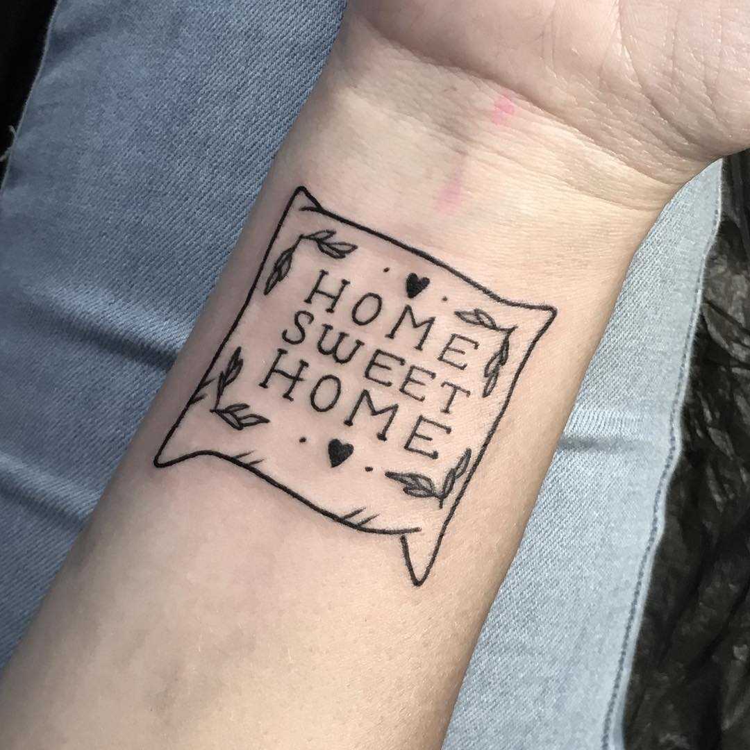 Home sweet home tattoo by Julim Rosa