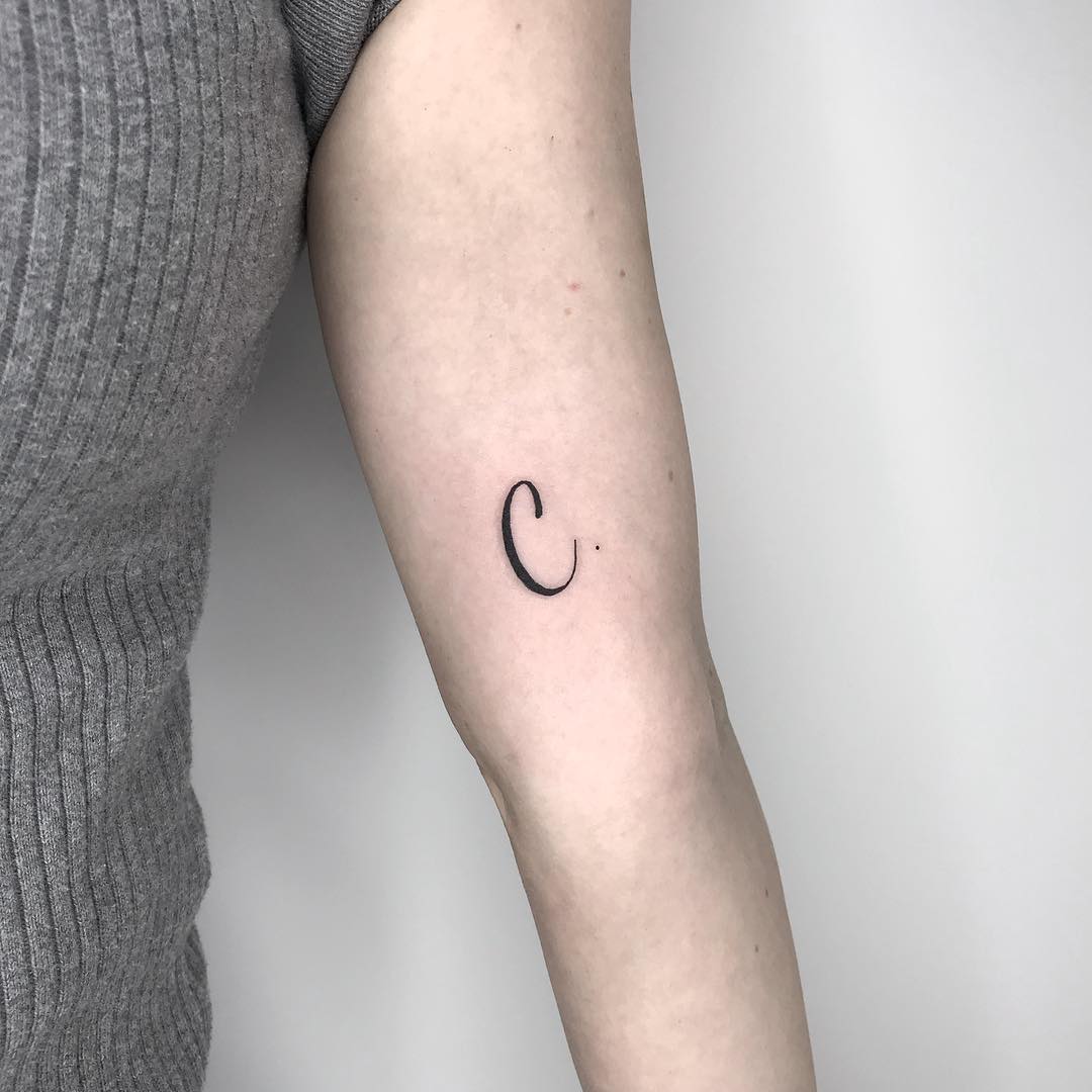 Letter C tattoo by Conz Thomas