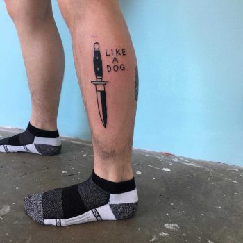 Like a dog tattoo by tattooist yeahdope