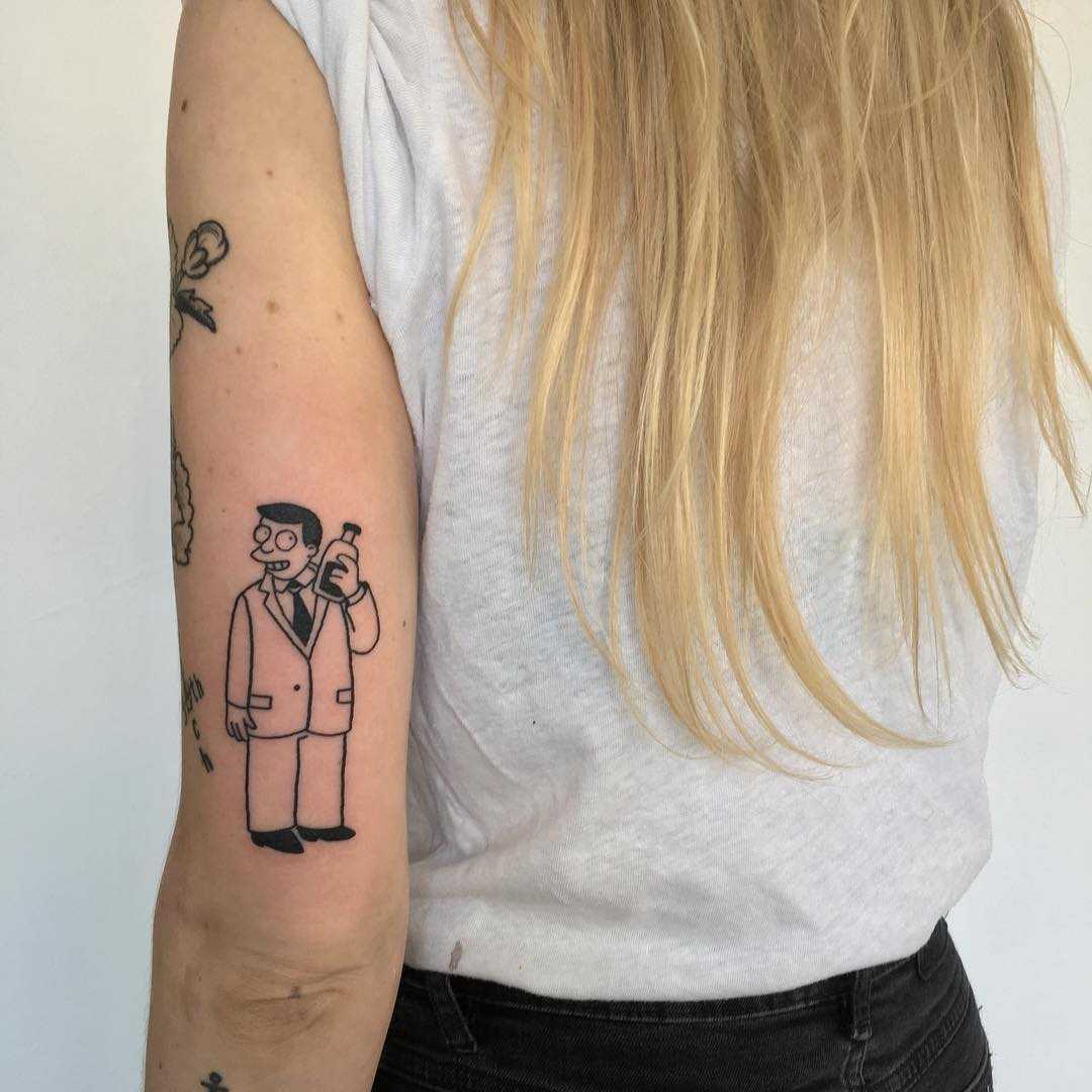 Lionel Hutz tattoo by artist yeahdope