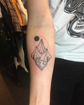 Little mountain scene by Kirk Budden