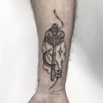 Magic key tattoo by tattooist Smutek