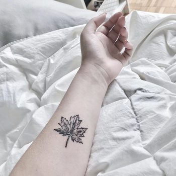 Maple leaf by anton1otattoo
