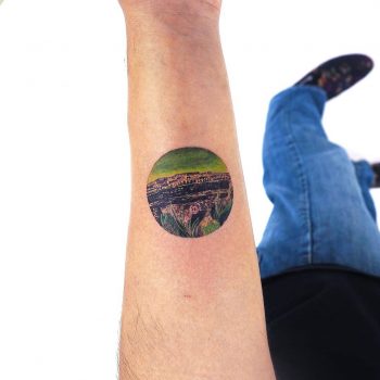 Max Ernst's 1934 'The Entire City' tattoo by anton1otattoo