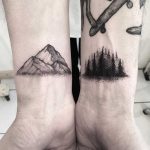 Mountain and forest by tattooist Spence @zz tattoo