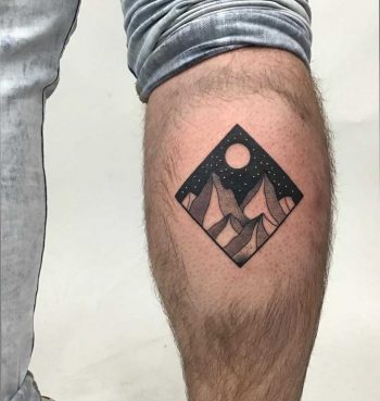 Mountains in a square by Kevin Jenkins