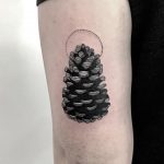 Pinecone tattoo by Kevin Jenkins