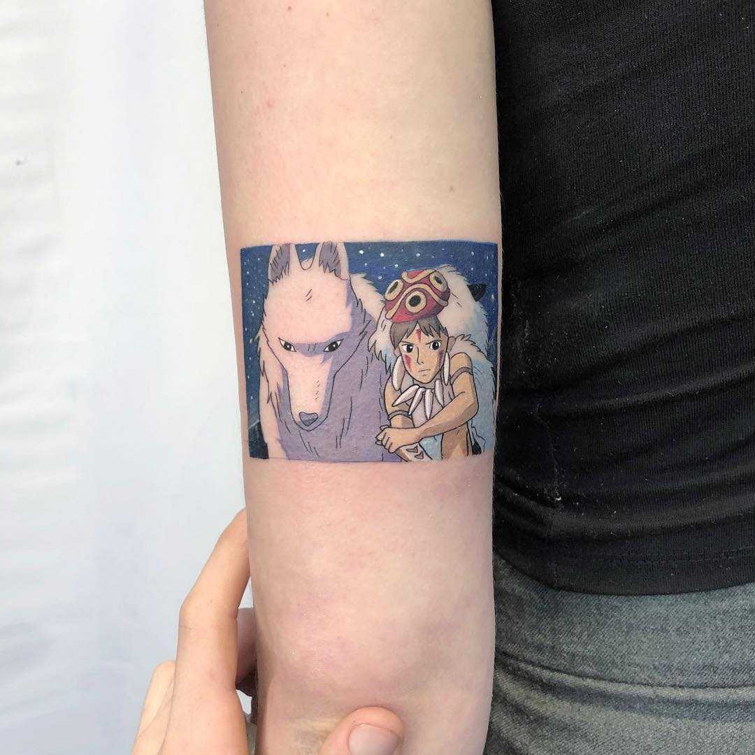 Princess Mononoke Tattoo By Eden Kozo Tattoogrid Net