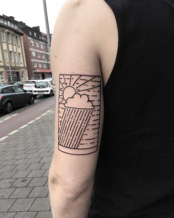 Rainy days by tattooist Spence @zz tattoo