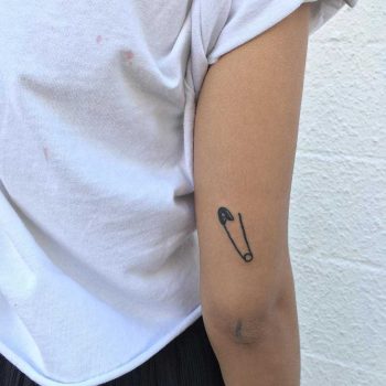 Safety pin by tattooist yeahdope