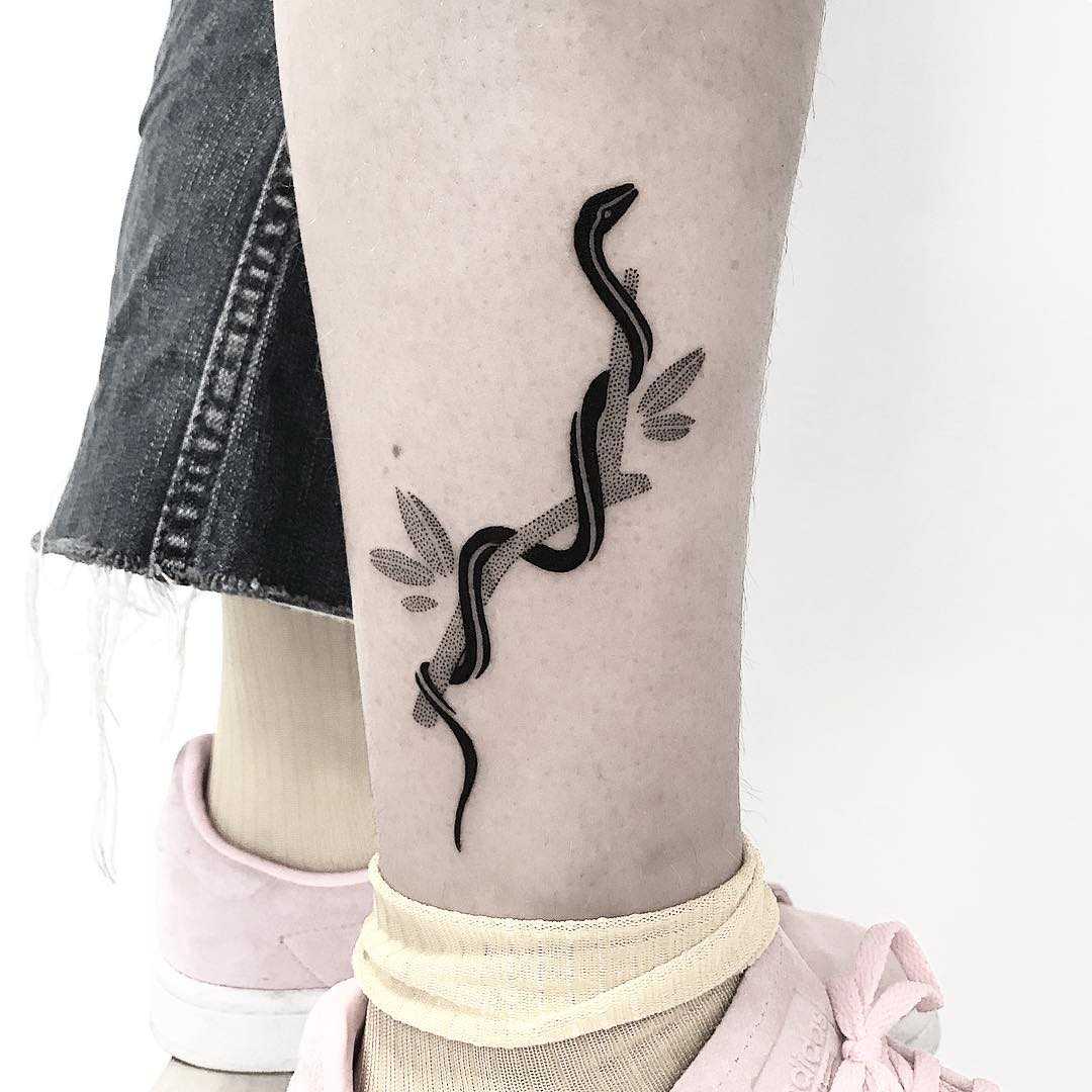 Snake on a twig by Pulled Poltergeist