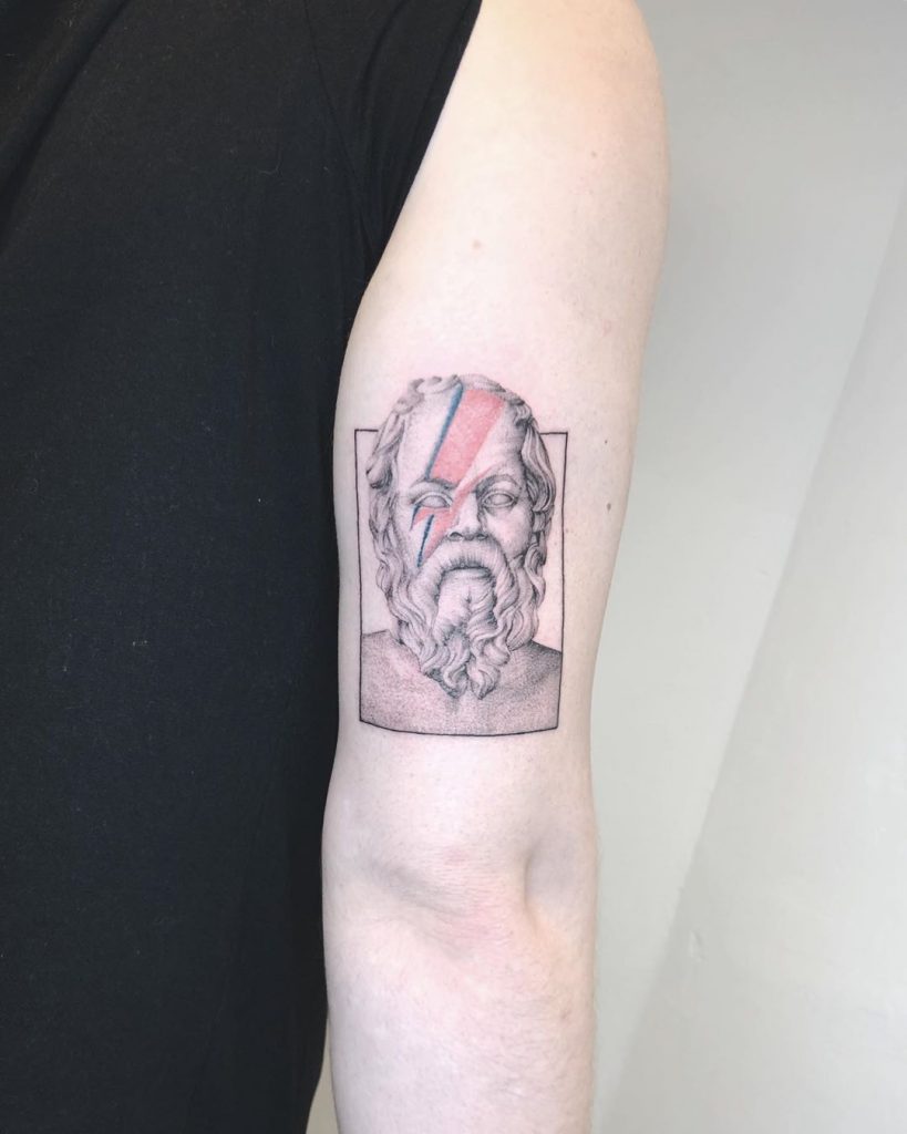 Socrates tattoo by Annelie Fransson