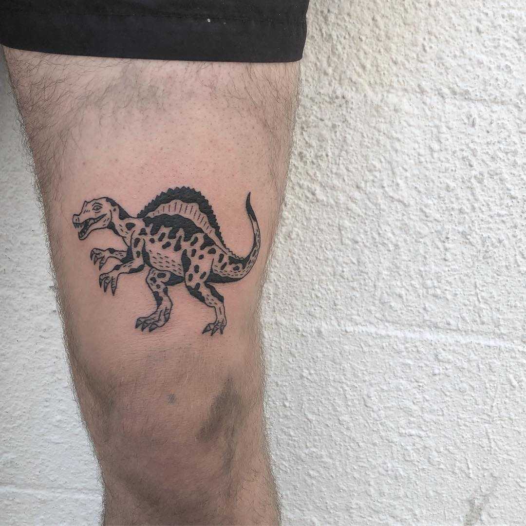 Spinosaurus tattoo by tattooist yeahdope