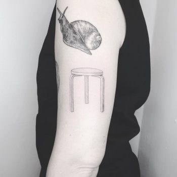 Stool 60 tattoo Alvara Alto by Annelie Fransson