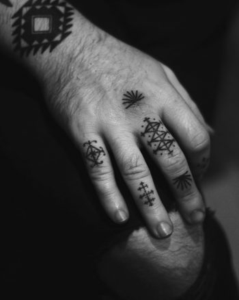 Sunset and sunrise tattoos by Stanislava Pinchuk