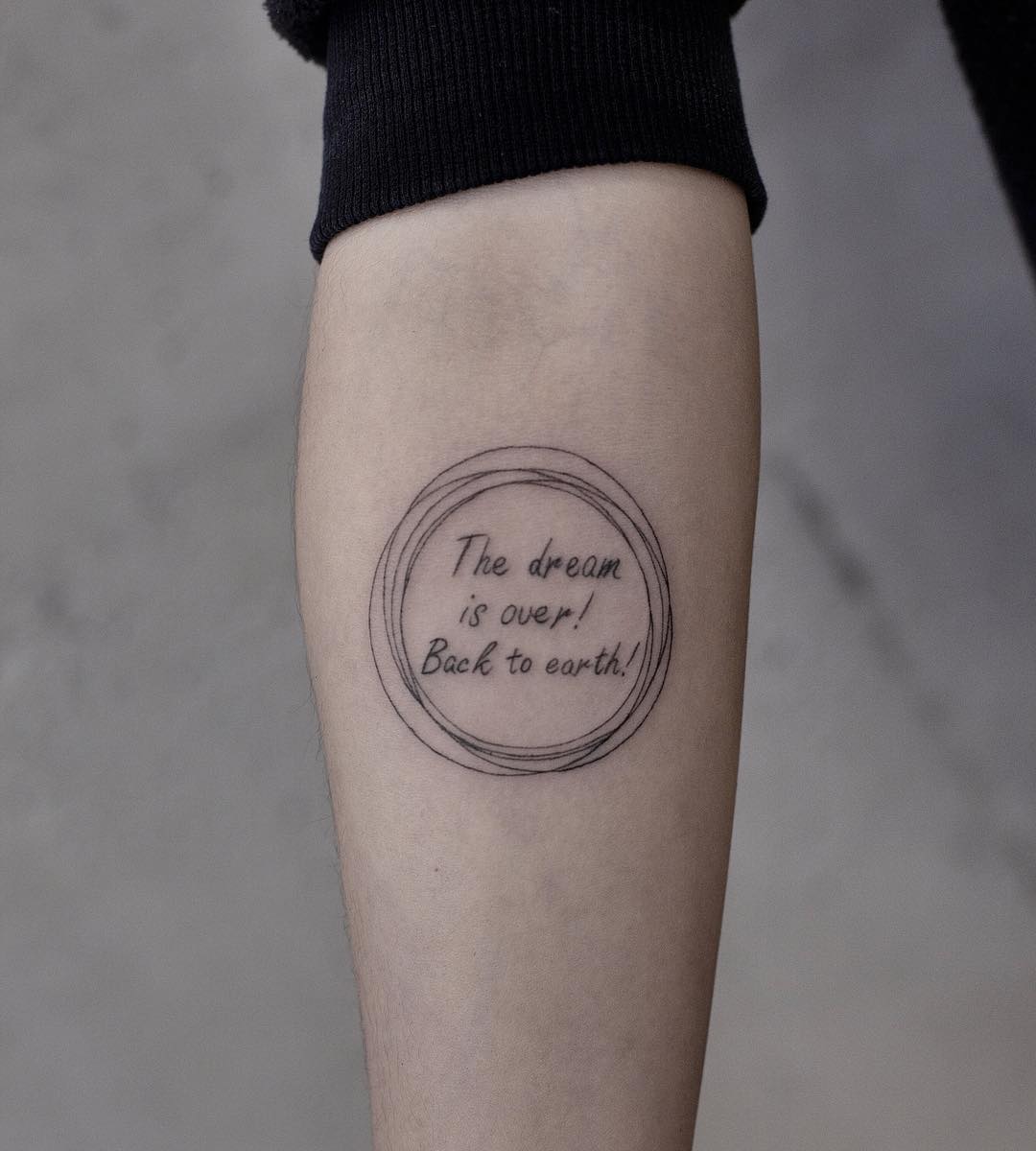 The dream is over tattoo by Aki Wong