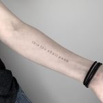 This too shall pass tattoo by Conz Thomas