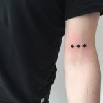 Three little black squares by tattooist yeahdope