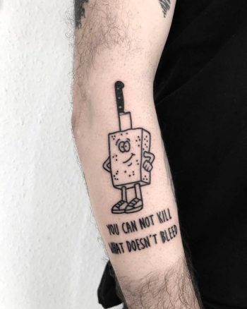 Tofu tattoo by tattooist Spence @zz tattoo