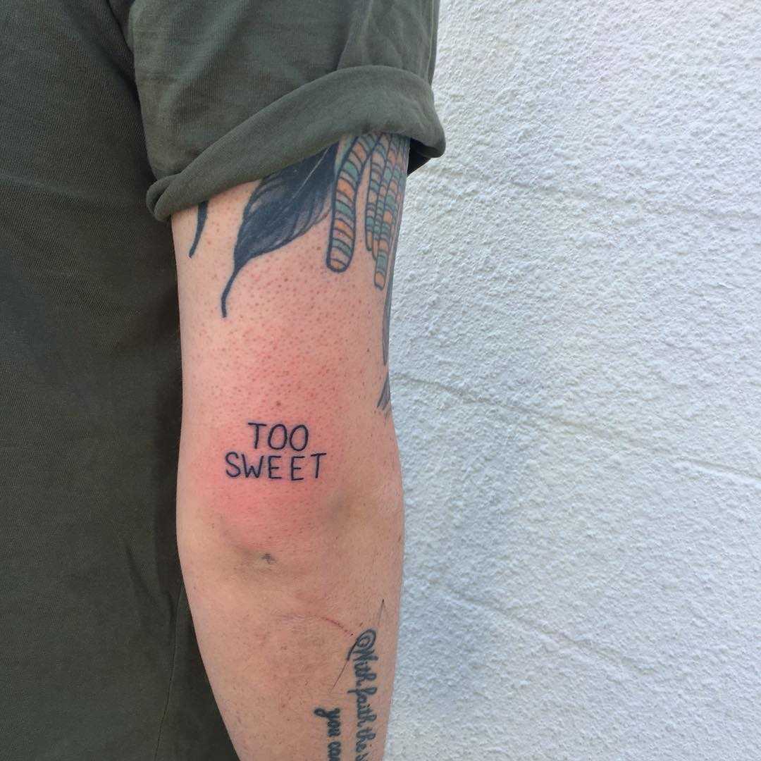 Too sweet tattoo by tattooist yeahdope