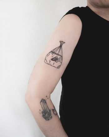 Transportable fish tattoo by Ann Gilberg