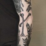 Two bones by tattooist Spence @zz tattoo