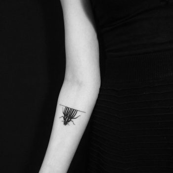 Watermelon beetle tattoo by Chinatown Stropky