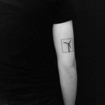 Wind Turbine tattoo by Chinatown Stropky