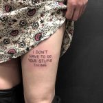 Wise words by tattooist yeahdope
