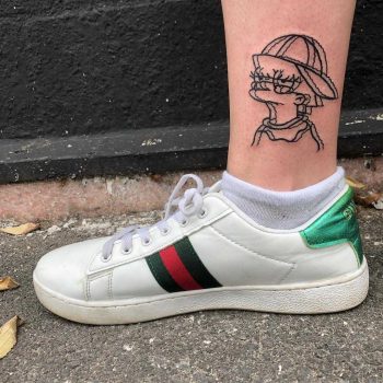 3D Lisa Simpson tattoo by yeahdope