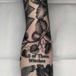 All of them witches tattoo by Tine DeFiore