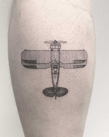 An old airplane tattoo by Annelie Fransson