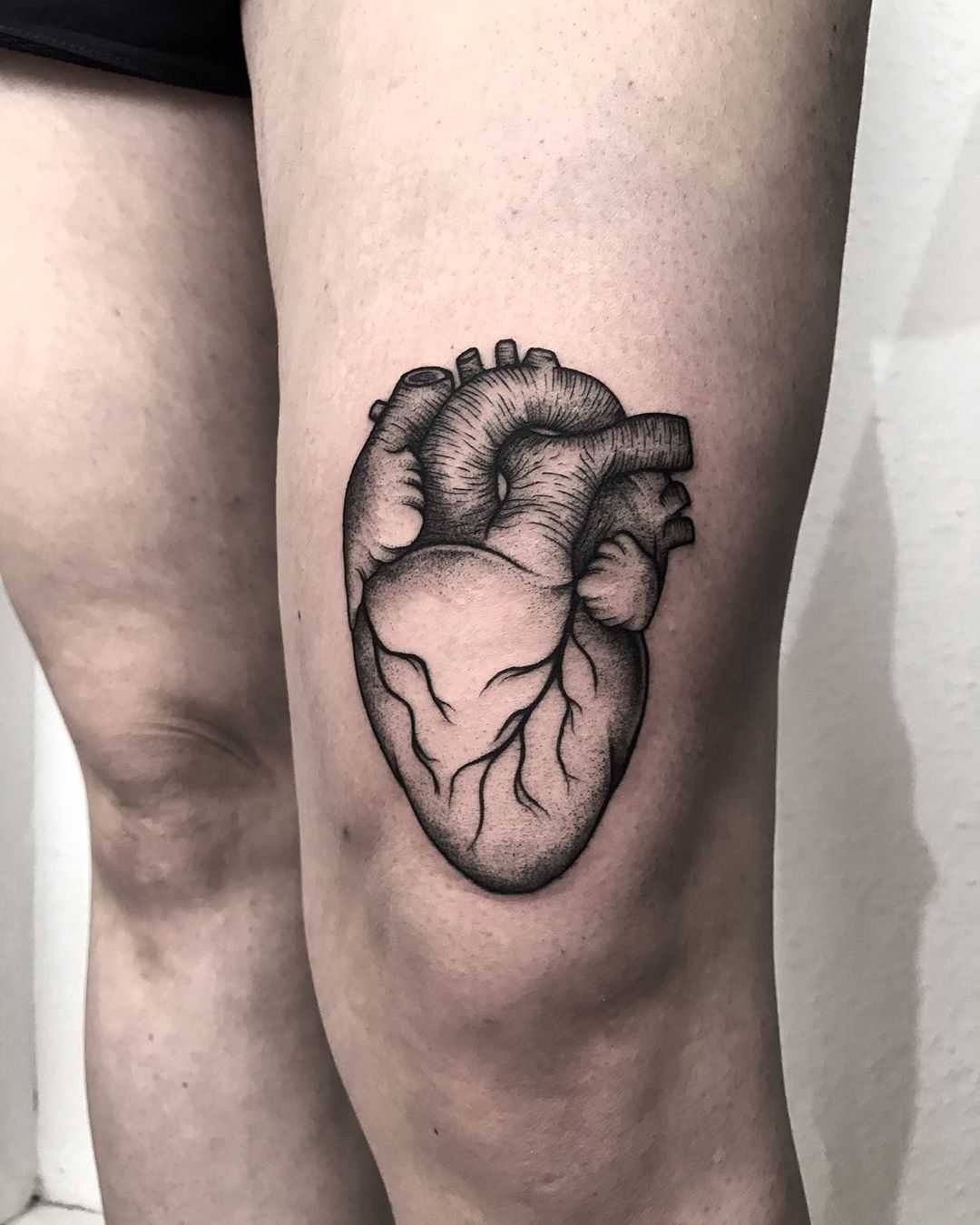 Anatomical heart by tattooist Spence @zz tattoo