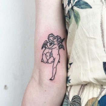 Angels kiss by Hand Job Tattoo