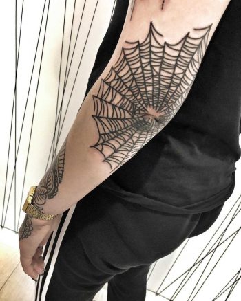 Black spider web by Mike Nofuck