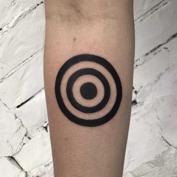 Black️ rings tattoo by Kevin Jenkins