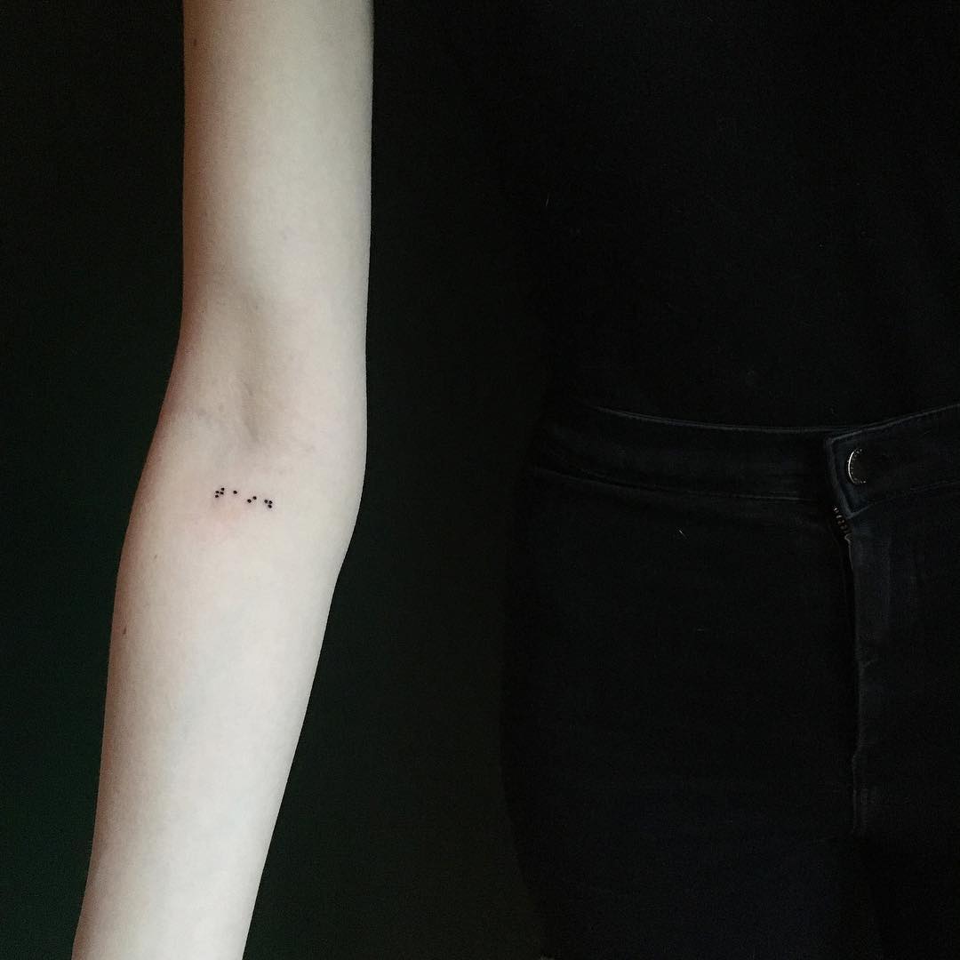Braille tattoo, Tattoos, Sweet tattoos