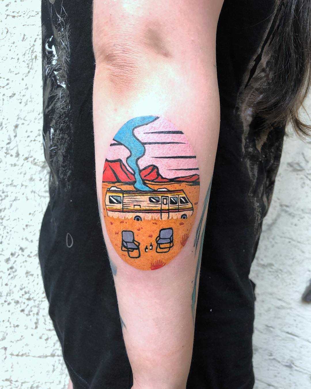 Breaking Bad tattoo by Eugene Dusty Past