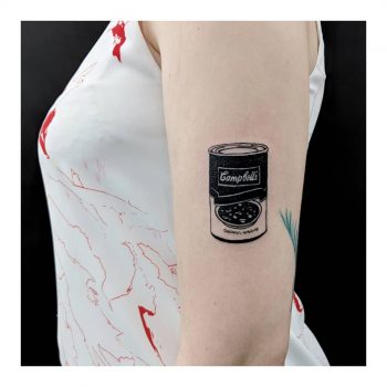 Canned soup tattoo by Sabrina Parolin