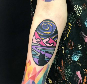 Cat in the space by Eugene Dusty Past