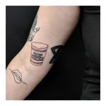 Cup of noodles tattoo by Sabrina Parolin