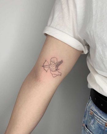 Cupid on the arm by Conz Thomas