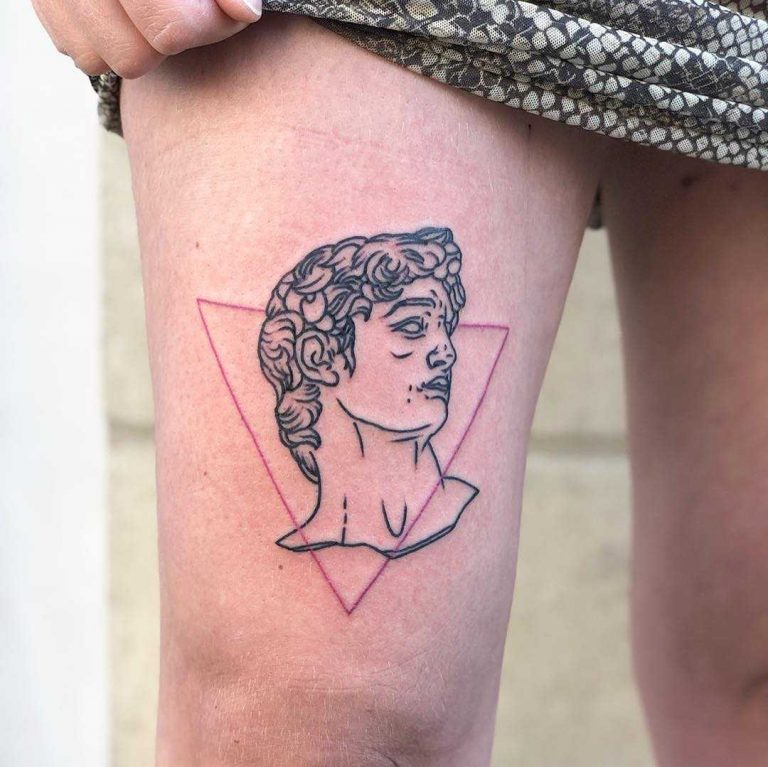 Rearview mirror tattoo by Brendon Welfare