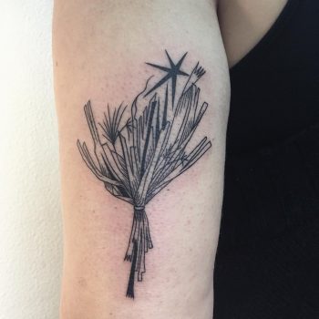 Dead flowers tattoo by Agata Agataris