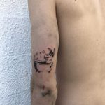 Donkey in a bath tattoo by tattooist yeahdope