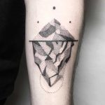 Dot-work iceberg tattoo by Julim Rosa