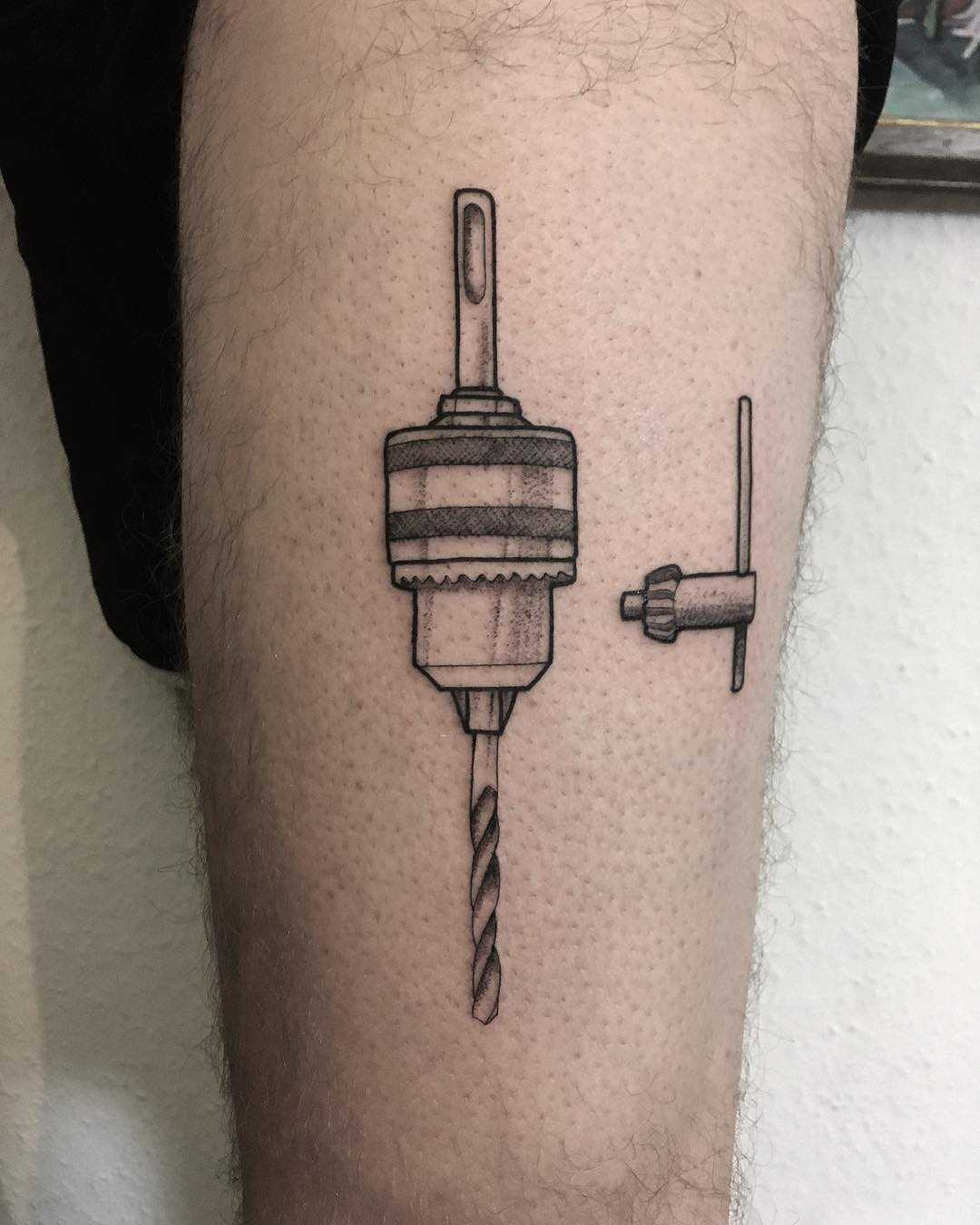 Drill by tattooist Spence @zz tattoo