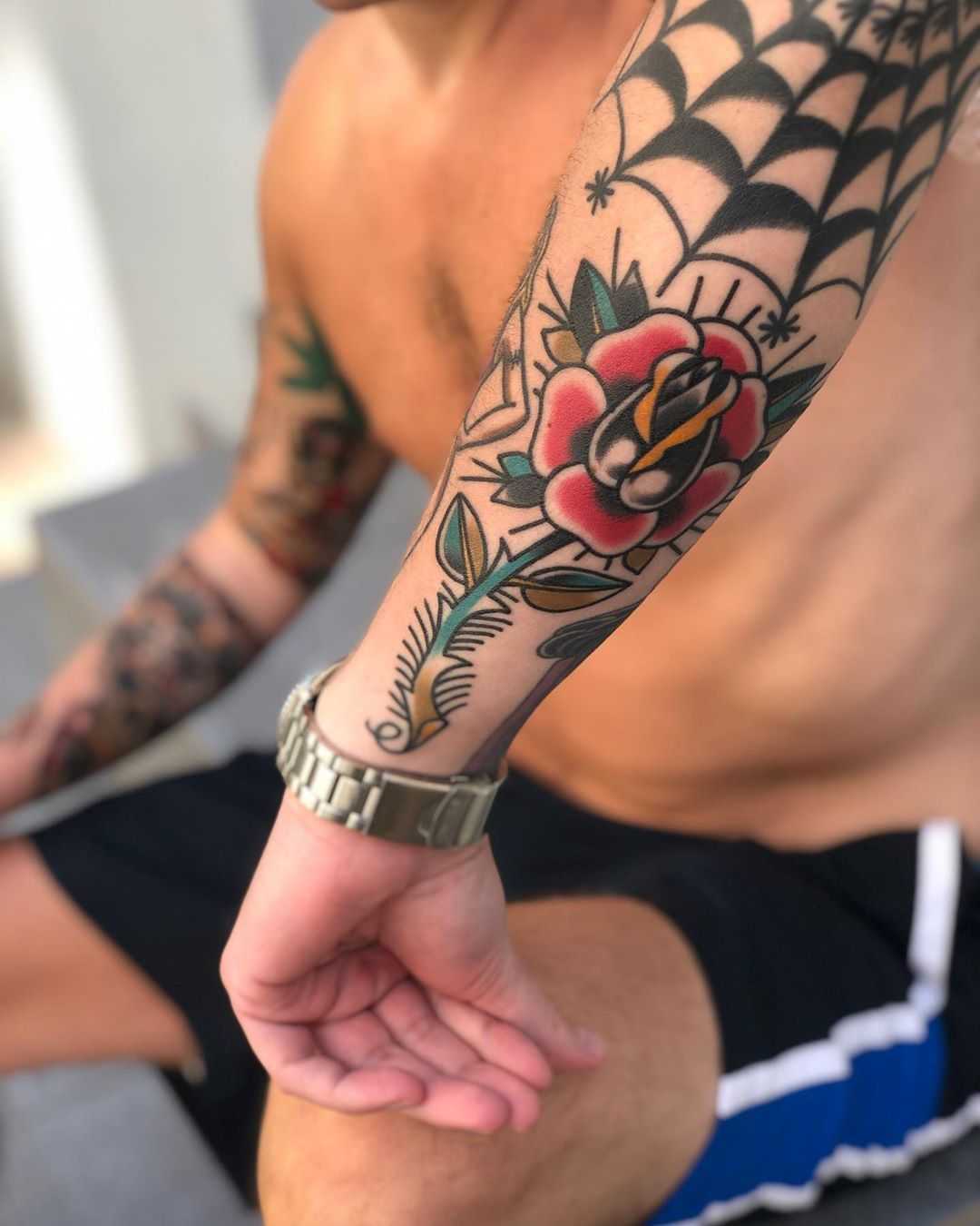 Freehand rose by Mike Nofuck